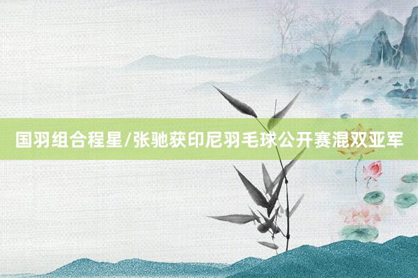 国羽组合程星/张驰获印尼羽毛球公开赛混双亚军