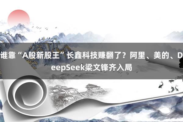 谁靠“A股新股王”长鑫科技赚翻了？阿里、美的、DeepSeek梁文锋齐入局