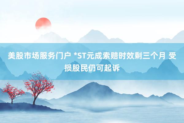 美股市场服务门户 *ST元成索赔时效剩三个月 受损股民仍可起诉