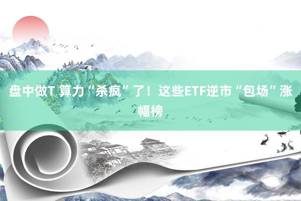盘中做T 算力“杀疯”了！这些ETF逆市“包场”涨幅榜